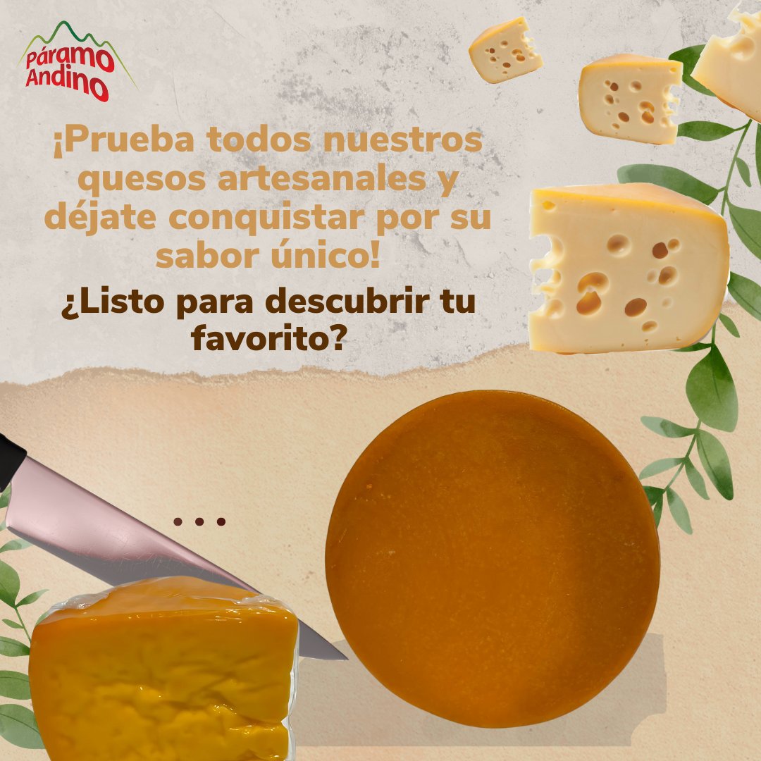 QuesoParamo's tweet photo. ¡Descubre la magia de nuestros quesos artesanales! 🧀
Cada bocado es una experiencia única que te enamorará.
📍 Encuéntralos en Ambato, Riobamba, Latacunga y Baños de Agua Santa al:0996585506.
📲 Haz tu pedido: 0988755993 / 0983558236
#QuesosArtesanales #PáramoAndino #SaborÚnico https://t.co/AC5wrET0sH