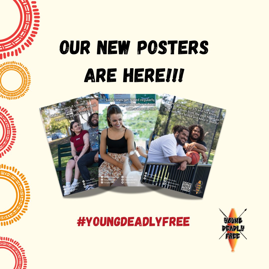 ‼️ HEY MOB ‼️

💕❤️ This National Condom Day/Valentine’s Day, we’re dropping our NEW Young Deadly Free poster suite! 🥰 Covering key sexual health topics for Aboriginal &amp; Torres Strait Islander youth—download or order now! Link in bio. 🖤🤙🏾

#YDF #youngdeadlyfree #health