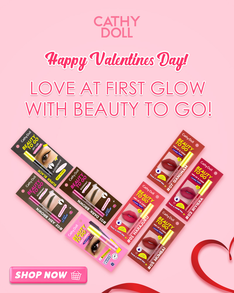 CathyDollPH_'s tweet photo. Glow on the go this Valentines! 💘 Beauty To Go fits right in your pocket—ready for every romantic moment! 😉

Shop conveniently at:
📍Visit any of our 800+ stores nationwide
🛒https://t.co/xxG5La2CCc

#BeautyToGo #UnboxingYourDoll #CathyDollPH https://t.co/G4PzRB7JIk