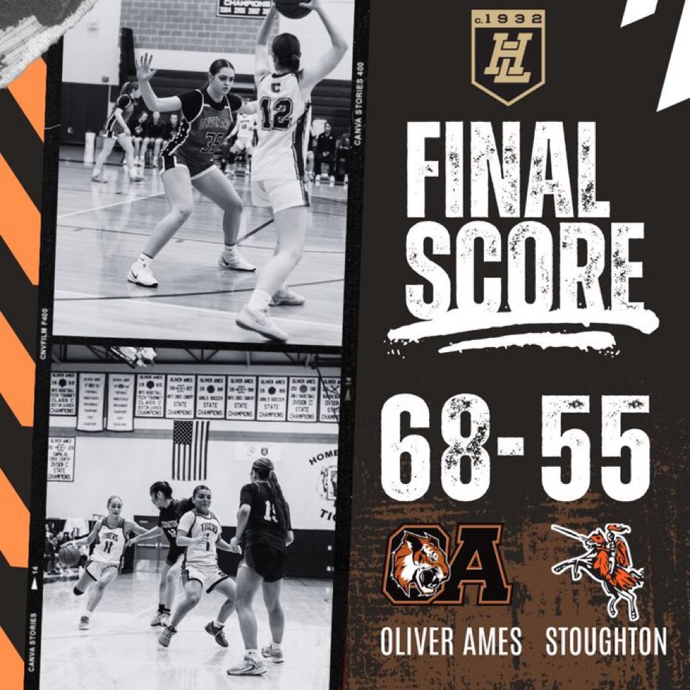 Varsity Final

Oliver Ames 68
Stoughton 55

Gamble 29pts 3reb 3stl, Horsman 16pts 9reb 6ast 3stl, Swanson 10pts 5reb

🐅🏀
<a href="/OAHSTigersports/">Oliver Ames Athletics</a> <a href="/HockomockSports/">HockomockSports</a> <a href="/BrocktonSports/">Brockton Enterprise sports</a> <a href="/GlobeSchools/">Boston Globe Schools</a> <a href="/TrevorHass/">Trevor Hass</a> <a href="/BostonHeraldHS/">Danny Ventura</a> <a href="/boosters_oa/">OA Basketball Boosters</a>