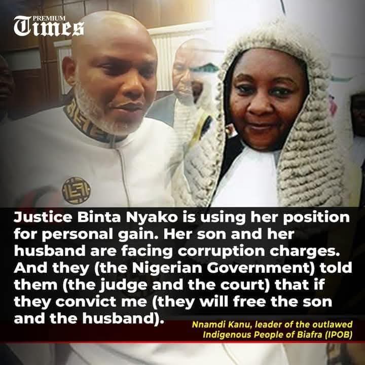 <a href="/ChinasaNworu/">Chinasa Nworu</a> <a href="/real_IpobDOS/">Directorate Of State (DOS)</a> They are sons and daughters of heavily  compromised parents, quota elevated, &amp; intellectually deficient parents like justice binta nyako. It takes a  bravity &amp; very courageous man like MNK to name &amp; shame them .
We will tackle them head-on on social.media.
Ndi Iberine