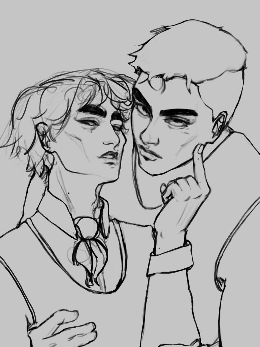 master0fbati0n's tweet photo. They see you from across the bar and really dig your vibe 
#jayvik #arcane #wip https://t.co/Qg4zQkzfz2