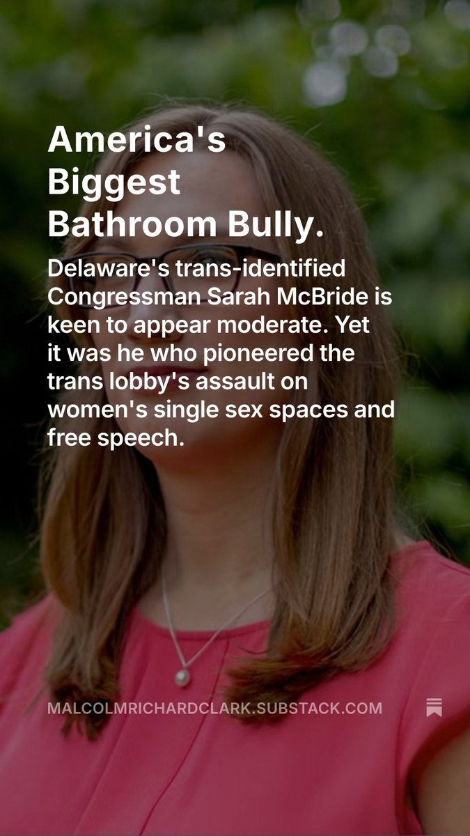 TwisterFilm's tweet image. 9./ If you want to know more about the impact of "Sarah" McBride on women's rights and free speech click on the link in my bio. 🔼🔼I guarantee when you've finished reading it you'll agree America's Bathroom Bully isn't courageous Nancy Mace but this deluded man in a dress.
END