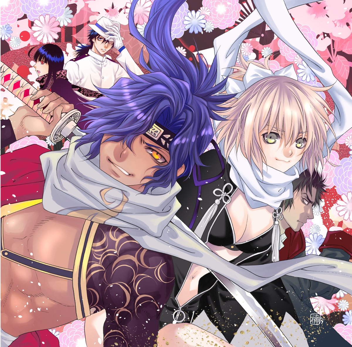 岡田以蔵(Fate) 「ハッピーバレンタイン!!そして岡田以蔵さんお誕生日いおめでとう!#岡田以蔵生誕祭」|楠桂/HARUコミ3/19東４お6b/け27bのイラスト
