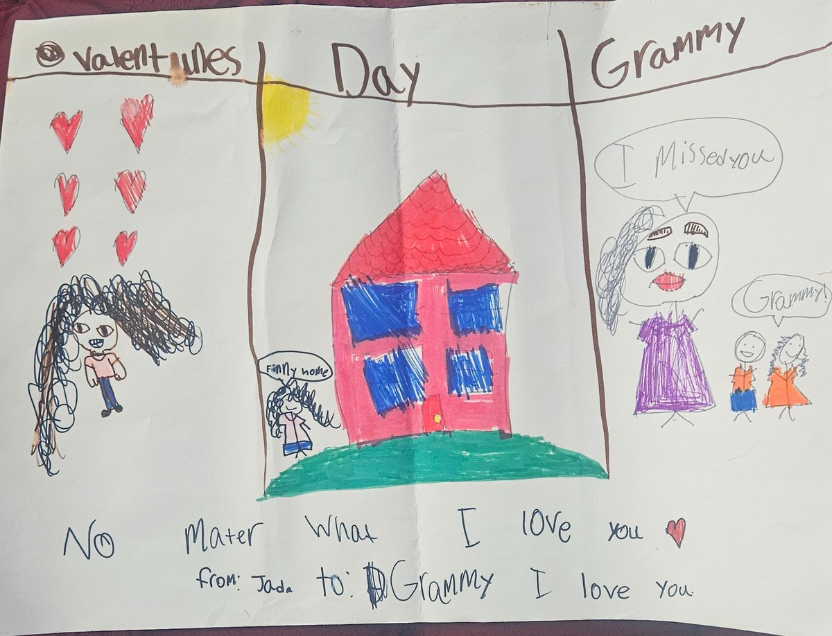 tonyaleecarrie7's tweet image. Good evening,
Blessed to share a Valentine's Keepsake card made by my grand daughter Jada for her Grammy ❤️
Love magnified. Treasure those Keepsake moments and gifts/tlc✌🏾🙏🏾💕1
#Thursday #Keepsake #vale