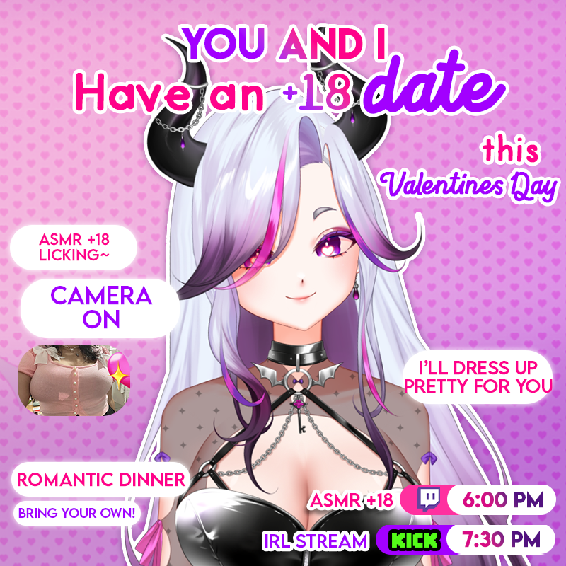 NymphLewd's tweet photo. ✨You and I have a +18 date this Valentine's Day 💘

You better no miss it! I went to get my nails done and everything for you! I even have a special dress. So I will wait for you, because I have a little present for you...

Your RTs helps me reach more people! Thank you very much
💘 LINKS BELOW ⬇️⬇️⬇️