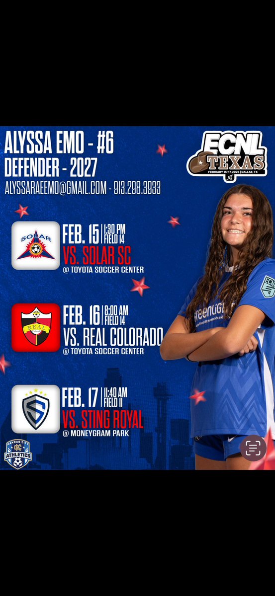 Alyssa Emo (@alyssaemo6) on Twitter photo So excited for Dallas! Hope to see you there! <a href="/ECNLgirls/">ECNL Girls</a> <a href="/kcaecnl2009/">KC Athletics Academy Elite 09 ECNL</a> <a href="/MarcusKelcher/">Marcus Kelcher</a> So excited for Dallas! Hope to see you there! <a href="/ECNLgirls/">ECNL Girls</a> <a href="/kcaecnl2009/">KC Athletics Academy Elite 09 ECNL</a> <a href="/MarcusKelcher/">Marcus Kelcher</a>