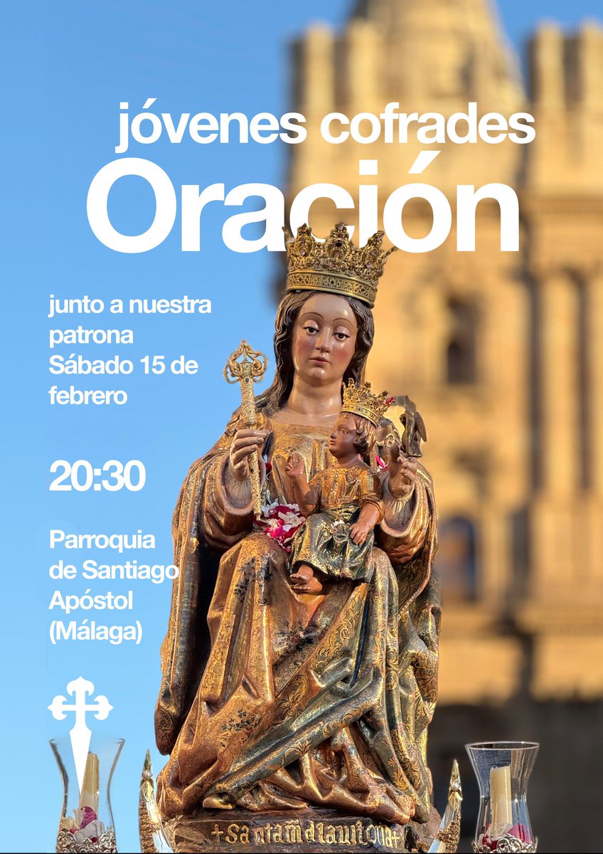 Oración para los jóvenes cofrades 🙏🏼
🗓️ Sábado 15 de febrero
#CofradíasMLG