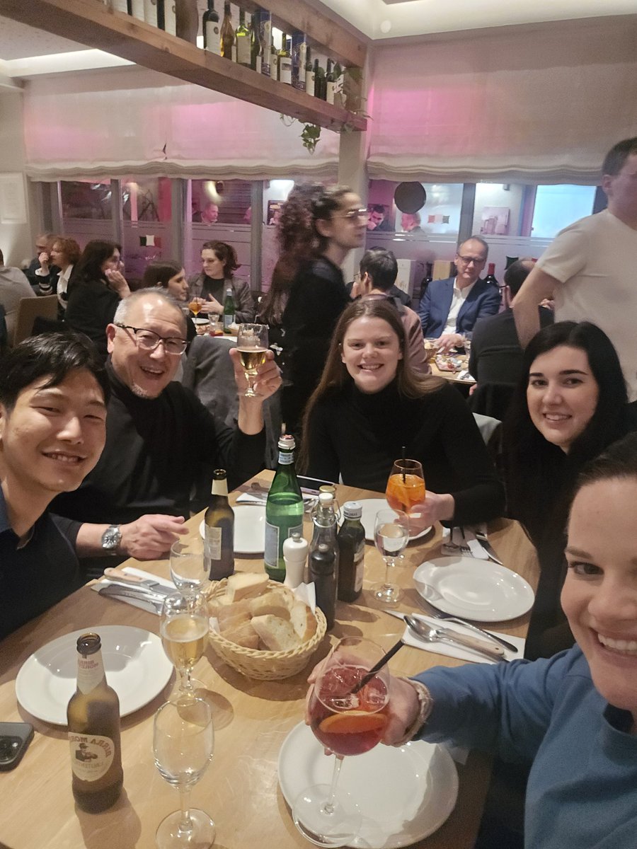 KBIprocessing's tweet image. At a world trade show, it makes sense that we would be having supper with our new friends from Japan, while eating authentic Italian in Nuremberg, Germany.