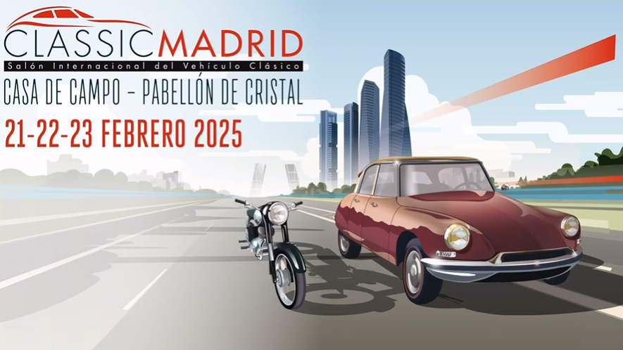 La Fundación Eduardo Barreiros estará presente en CLASSICMADRID, el Salón Internacional del Vehículo Clásico, en el  stand (nº 608),  planta alta del Palacio de Cristal de la Casa de Campo.

¡Os esperamos!
📅 21-23/02/2025.
📍 Pabellón de Cristal de la Casa de Campo.
