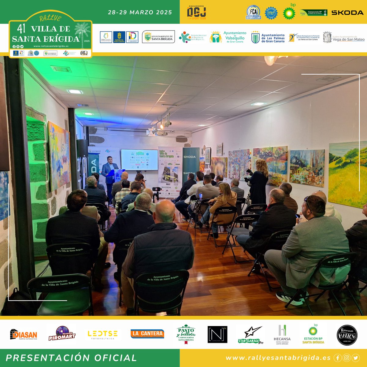 El 41 Rallye Villa de Santa Brígida se pone en marcha con su presentación oficial.