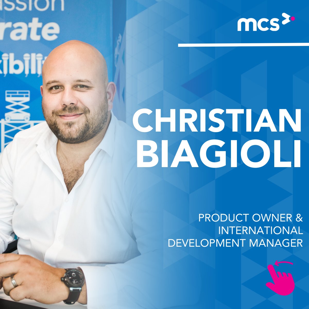 MCS_Verhuur's tweet image. Maak kennis met Christian Biagioli, onze International Development Manager 🚀Christian speelt een sleutelrol in het continu verbeteren van onze verhuursoftware. Heb je een vraag of een idee? Christian staat voor je klaar #TeamMCS #VerhuurSotware #Ontwikkeling #RentalSoftware
