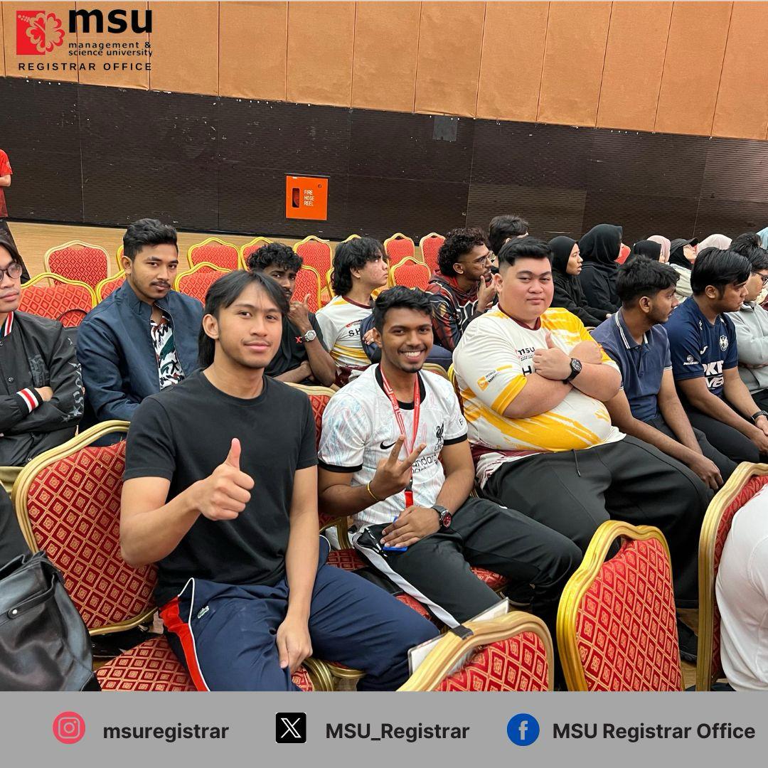 MSU_Registrar's tweet image. New faces, new opportunities, and endless possibilities! 💡  

Orientation briefing is your first step into an incredible journey ahead. 

let’s start this journey with a bang! 🎉🔥 

#FebruaryIntake2025 #LetsGo2MSU”
#Msumalaysia

@msumalaysia
