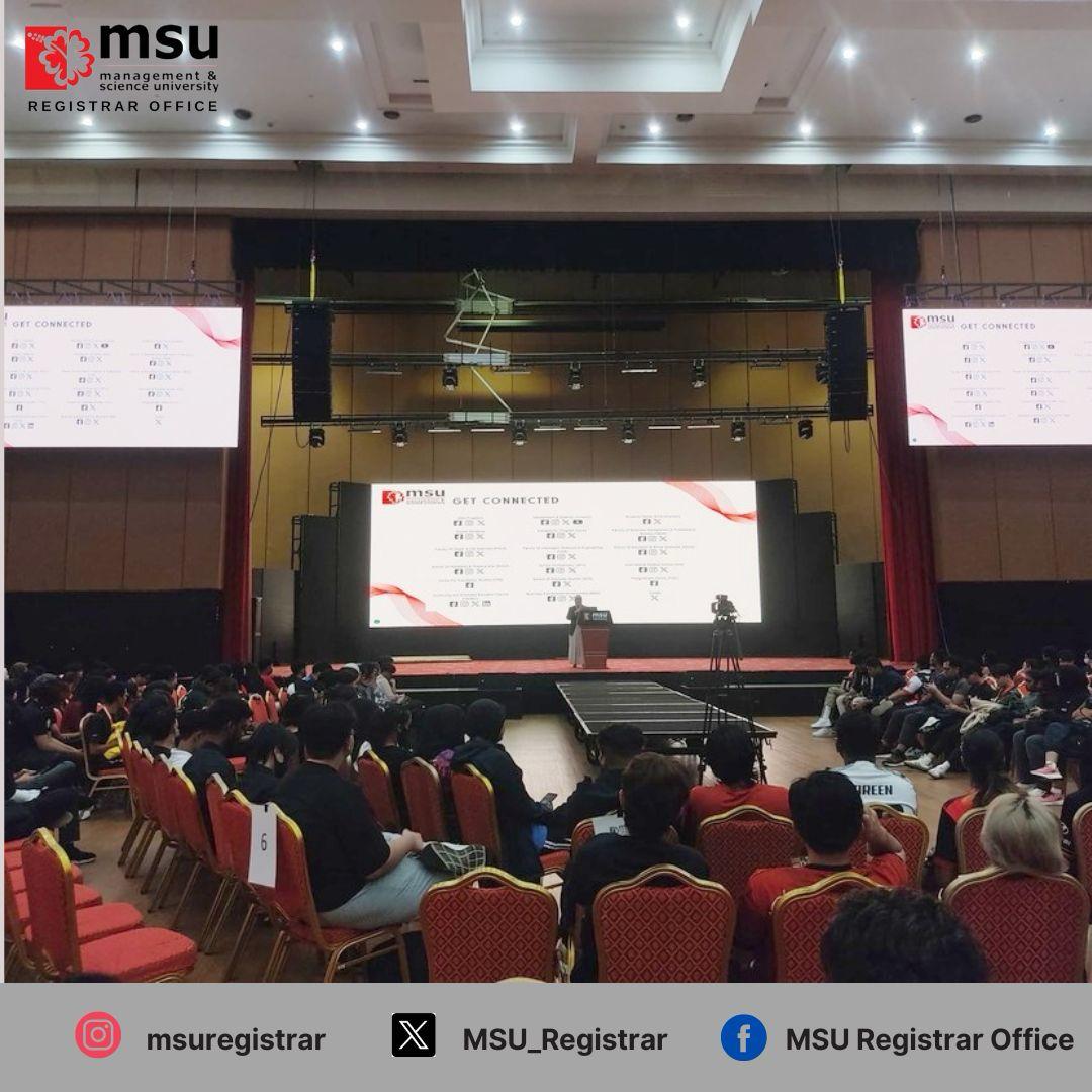 MSU_Registrar's tweet image. New faces, new opportunities, and endless possibilities! 💡  

Orientation briefing is your first step into an incredible journey ahead. 

let’s start this journey with a bang! 🎉🔥 

#FebruaryIntake2025 #LetsGo2MSU”
#Msumalaysia

@msumalaysia