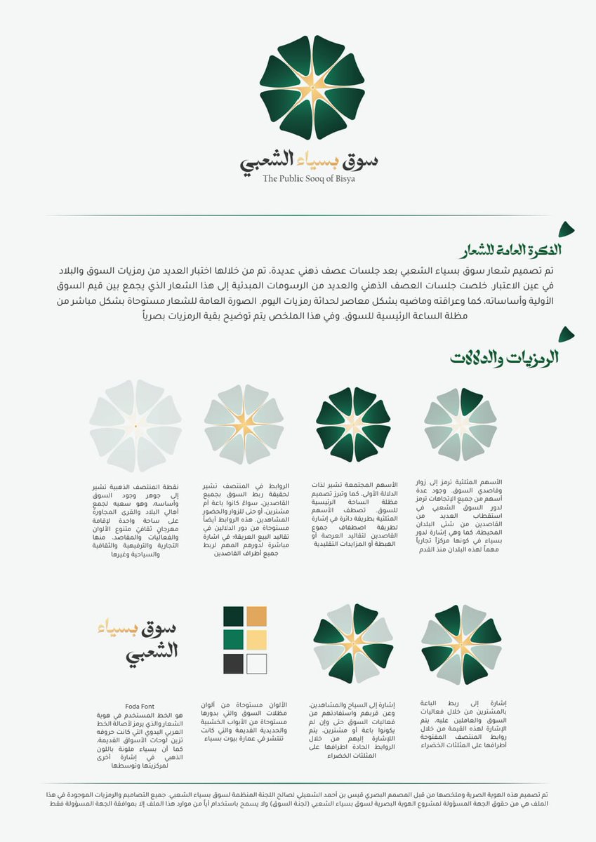 الكشف عن الشعار الرسمي لسوق بسياء الشعبي بولاية بهلا الذي صممه الفنان/
قيس بن أحمد بن سيف الشعيلي، الشعار يحمل دلالات عميقة حول دور السوق الشعبي في الترابط بين المجتمع وحفاظهم على الهبطات التقليدية العمانية الأصيلة.