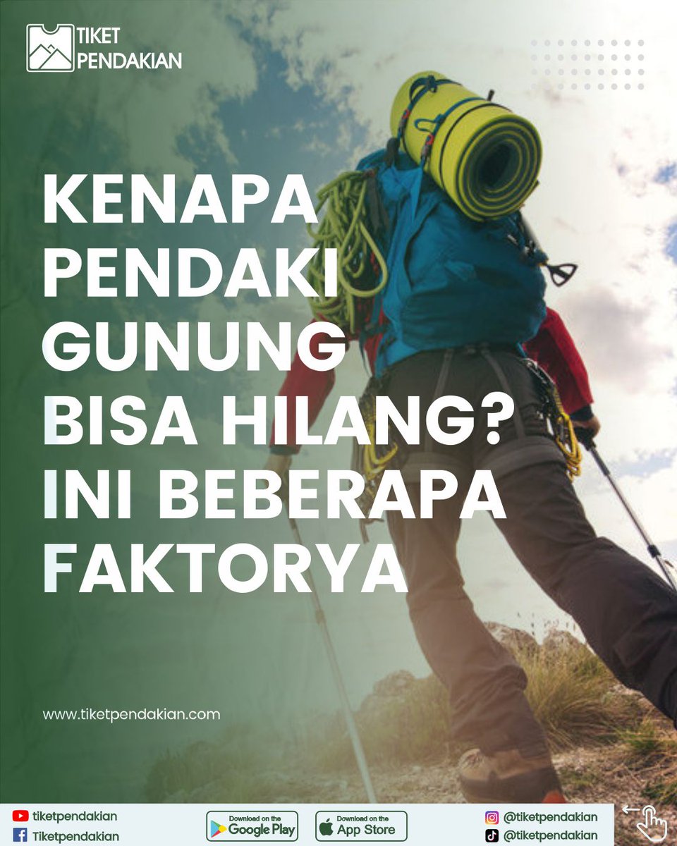 tiketpendakian's tweet photo. Pernah bertanya-tanya kenapa pendaki bisa hilang?🤔😳

#pendakihilang #tipsmendaki #safetyfirst #keselamatandaki #gunung #petualangan #tipsberguna #tipsmendaki #pendakianaman #safetytips #pendakian #gunung #TipsPendakian #Adventure #TipsAndTrick #HikingTips #TiketPendakian n https://t.co/mNYNlblFg8