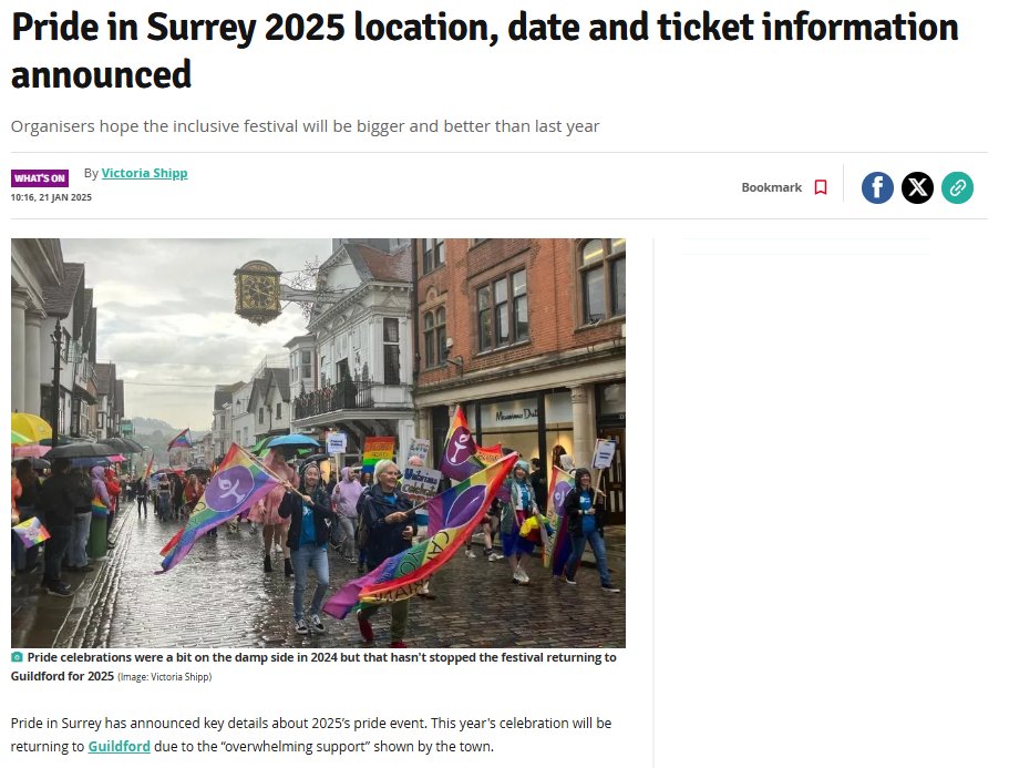 ripx4nutmeg's tweet photo. SurreyLive is a promoter of Pride in Surrey. The biggest story in Surrey at the moment is a court case about alleged paedophiles who worked for Pride in Surrey. SurreyLive is therefore not using Pride's name in its headlines while covering the story https://t.co/o2iwsIcaMx