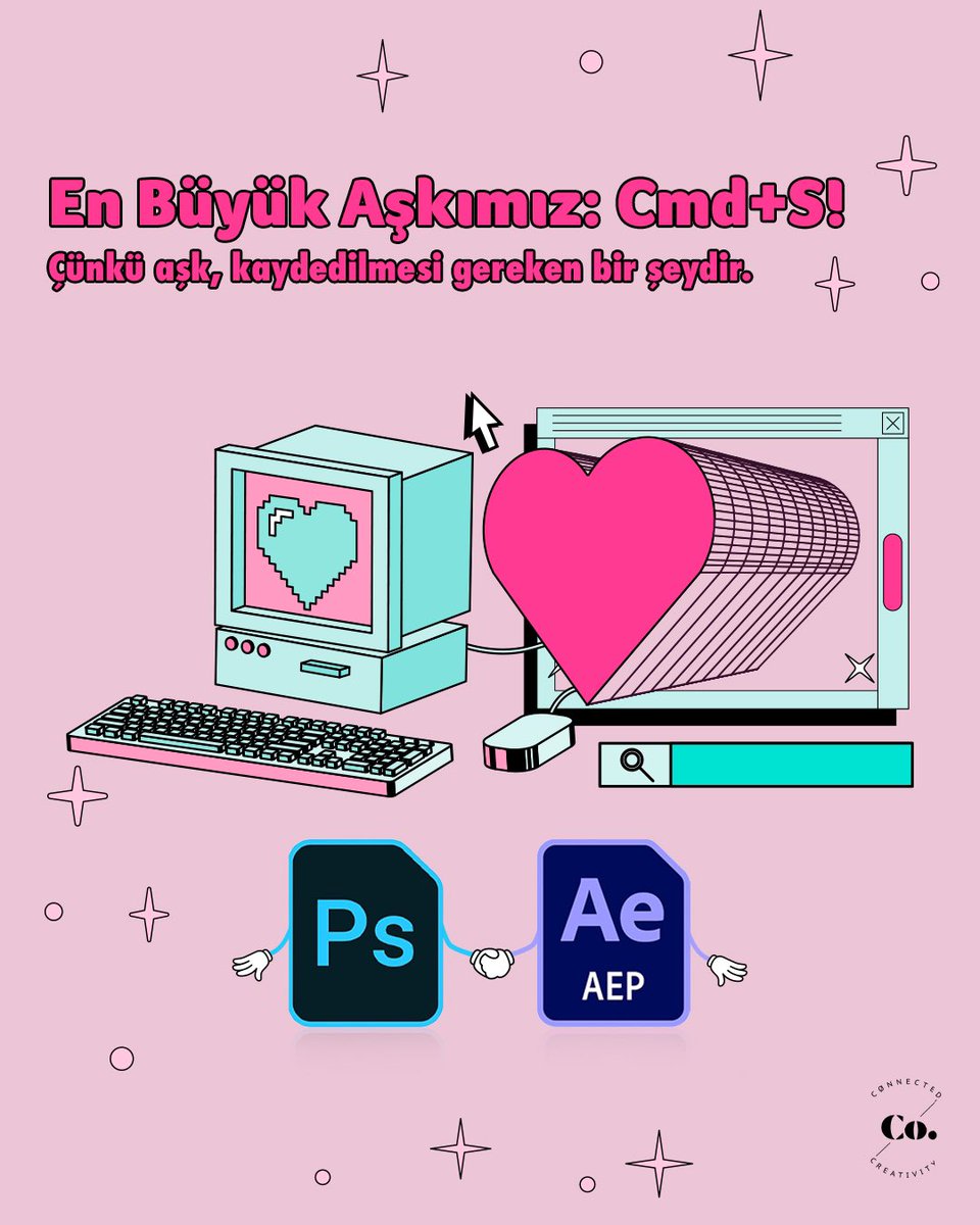 Bizim için sıradan bir Sevgililer Günü: CMD + ❤️.