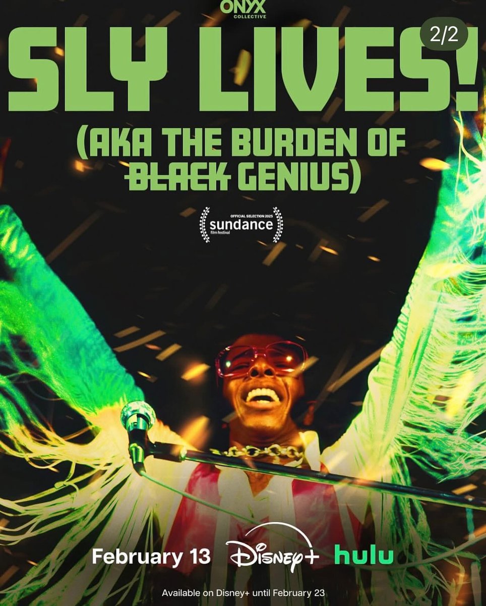 It’s out now!  A must see!  🎵🎸🥁🎤🎹🎺🎷  Sly’s pioneering of funk music is unprecedented and historic for many reasons.