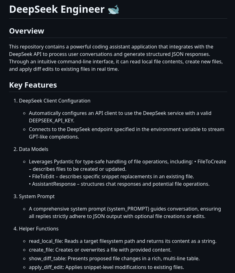 DeepSeek coding assistant