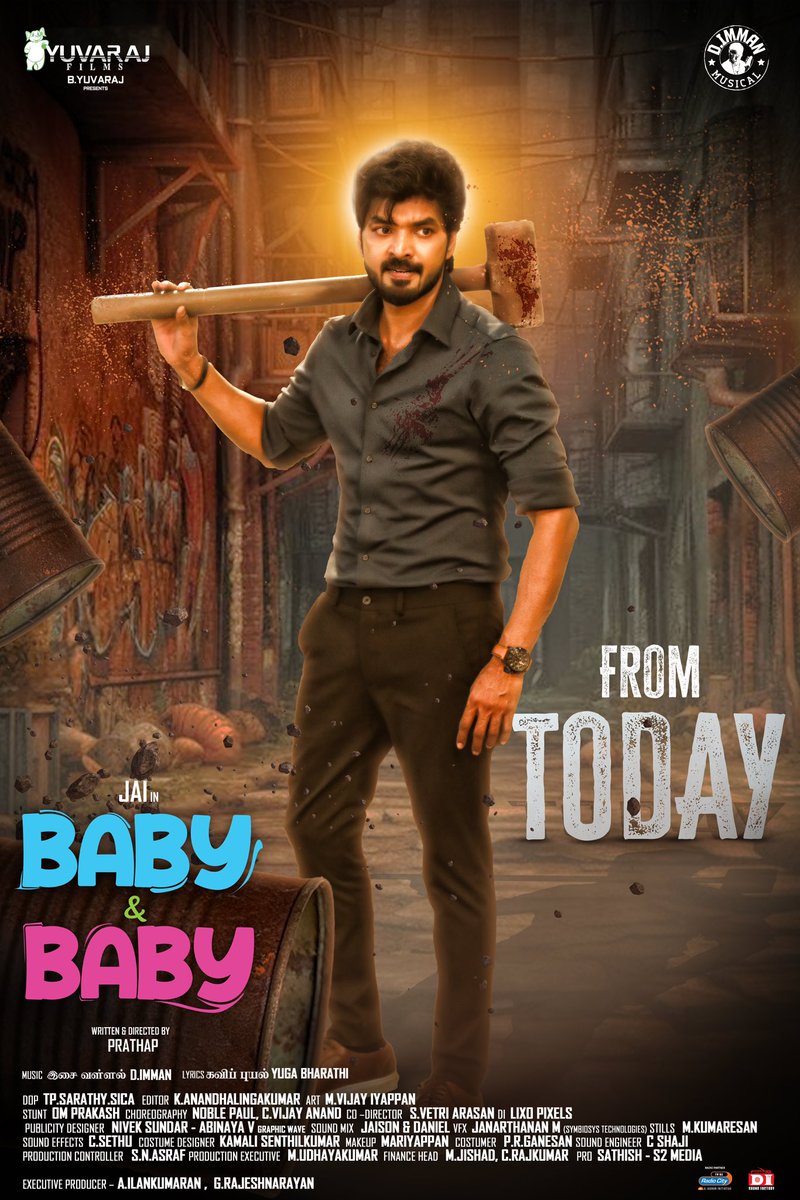 KollywudTrends's tweet photo. #BabyandBaby 3.75/5-  A Superb Entertainment Film Screenplay Similar Like A SundarC Film. Jai, Yogibabu Combo Scenes ROFL .
@Actor_Jai https://t.co/WwQKiVTMOf