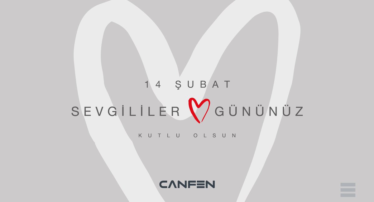 14 Şubat Sevgililer Gününüz kutlu olsun #canfeninsaat