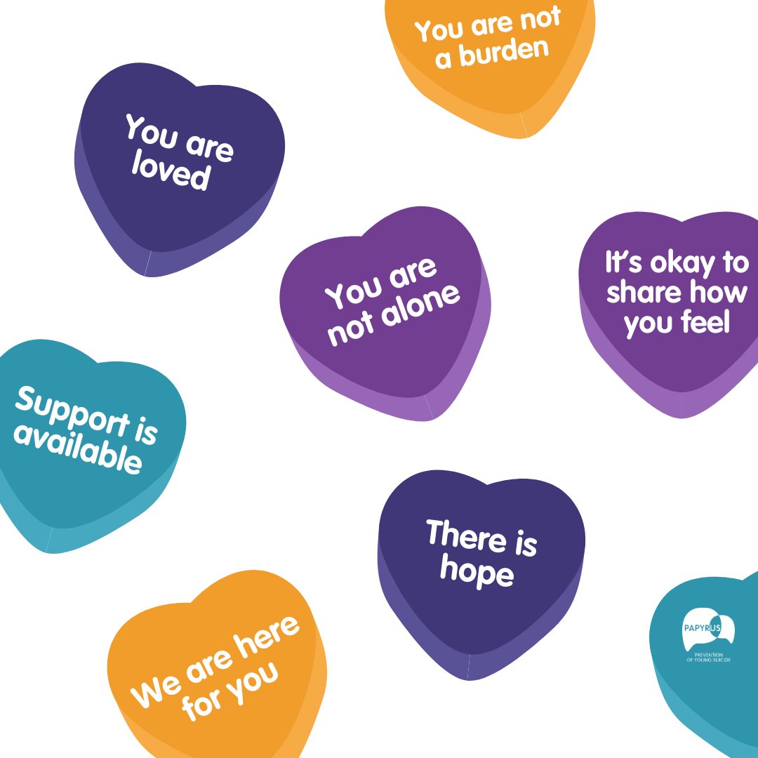 PAPYRUS (@papyrus_charity) on Twitter photo Today we wanted to share our messages of hope with you, and remind you that we are always here to support you.
Reach out to HOPELINE247 by calling 0800 068 4141, by texting HOPE to 88247 or by emailing pat@papyrus-uk.org. We're here for you 24 hours a day, 365 days a year. 💜 Today we wanted to share our messages of hope with you, and remind you that we are always here to support you.
Reach out to HOPELINE247 by calling 0800 068 4141, by texting HOPE to 88247 or by emailing pat@papyrus-uk.org. We're here for you 24 hours a day, 365 days a year. 💜