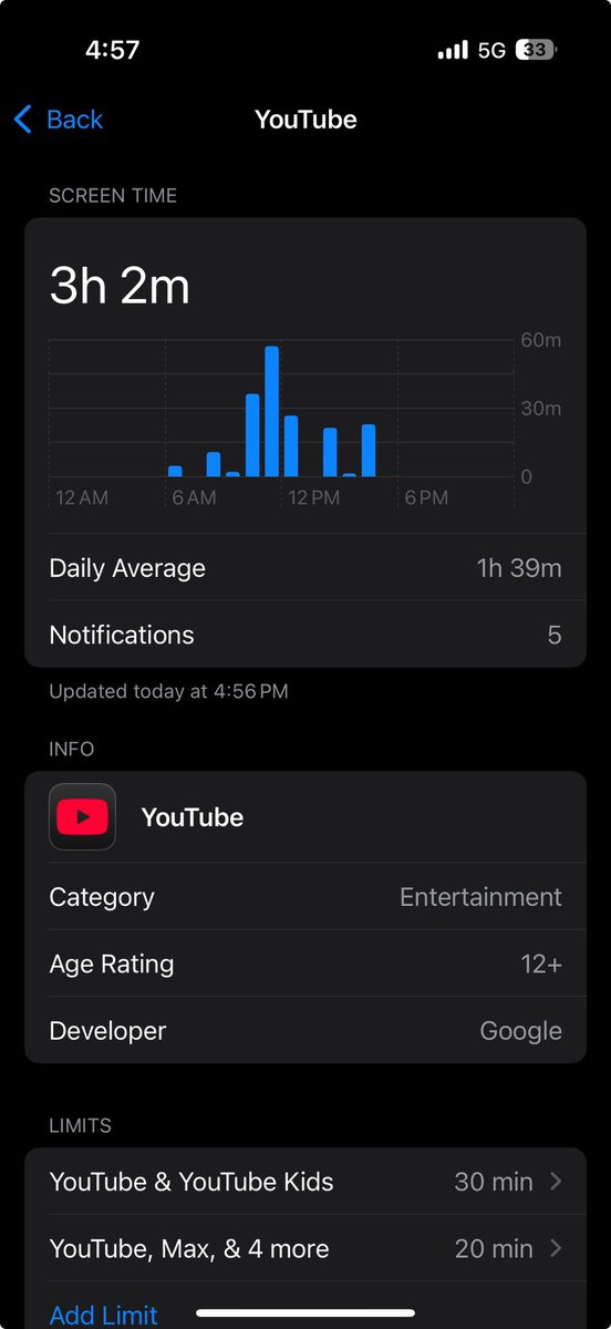 arampell's tweet image. Does anyone have any connectivity to a senior person at @apple who can do something about Screentime?

It doesn’t work at all.

This isn’t a kid outsmarting the parent thing, or a user error thing, it’s a “the software doesn’t work” thing.