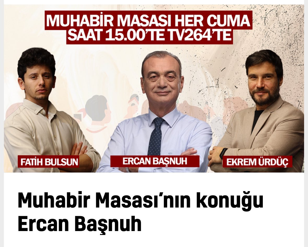 SakaryayaDeva's tweet photo. Deva Partisi Sakarya İl Başkanımız Ercan Başnuh bugün saat 15:00’da MedyaBar Haber Kanalında “Muhabir masası” programında gündemi değerlendirektir. 

Canlı yayından takip edebilirsiniz.

https://t.co/tYSNEID895

#sakarya #devapartisi #gündem https://t.co/6ORqdl9I2P