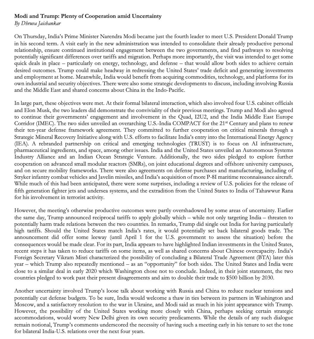 d_jaishankar's tweet image. Some quick thoughts on the Modi-Trump meeting