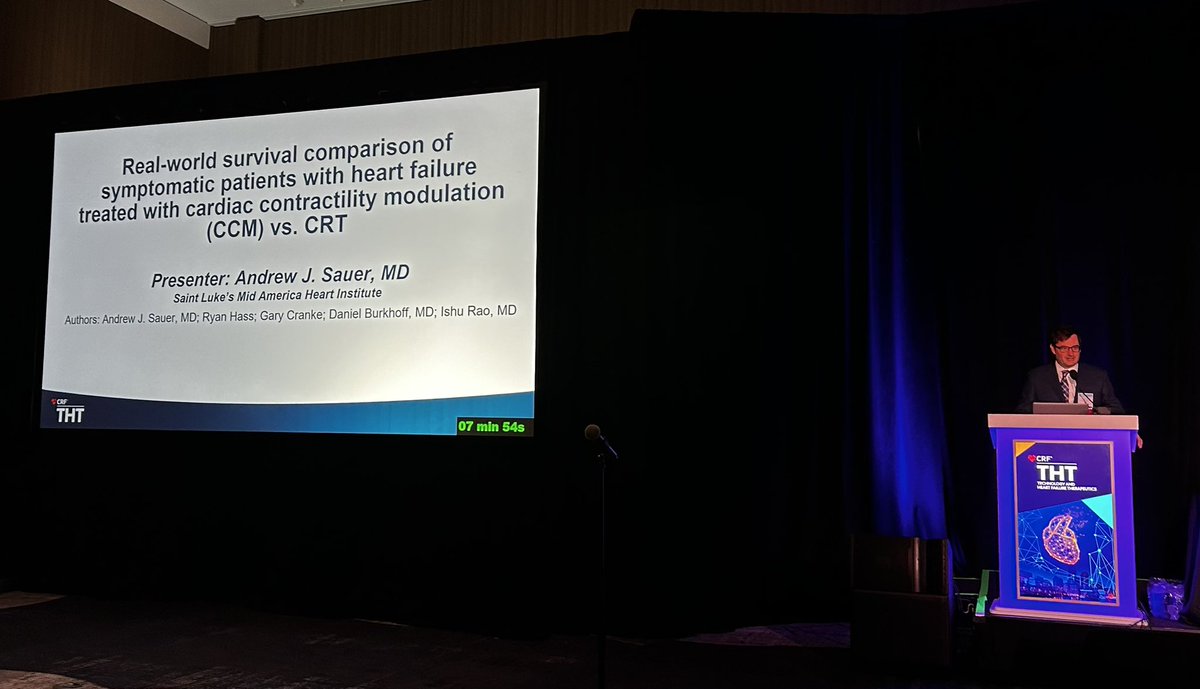 🔬 New insights on heart failure treatment! 🫀

My presentation to <a href="/crfheart/">Cardiovascular Research Foundation</a> #THT2025 this week. 

Our real-world study using Truveta™ data shows Cardiac Contractility Modulation (CCM) offers comparable survival to CRT in NYHA III patients.

📊 Key findings:
✔️ 76% survival