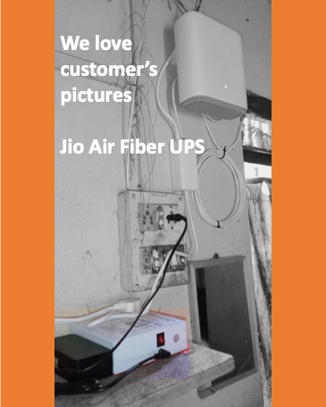 EnergyInte73383's tweet image. Customer pic! 🙌 Our AirFiber UPS gives you 3-7 hrs of backup for Jio/Airtel AirFiber. ⚡️Reliable, long-lasting, and made for Indian conditions. 🇮🇳 Don't let power cuts slow you down! More info: #AirFiber #UPS #InternetBackup #Jio #Airtel