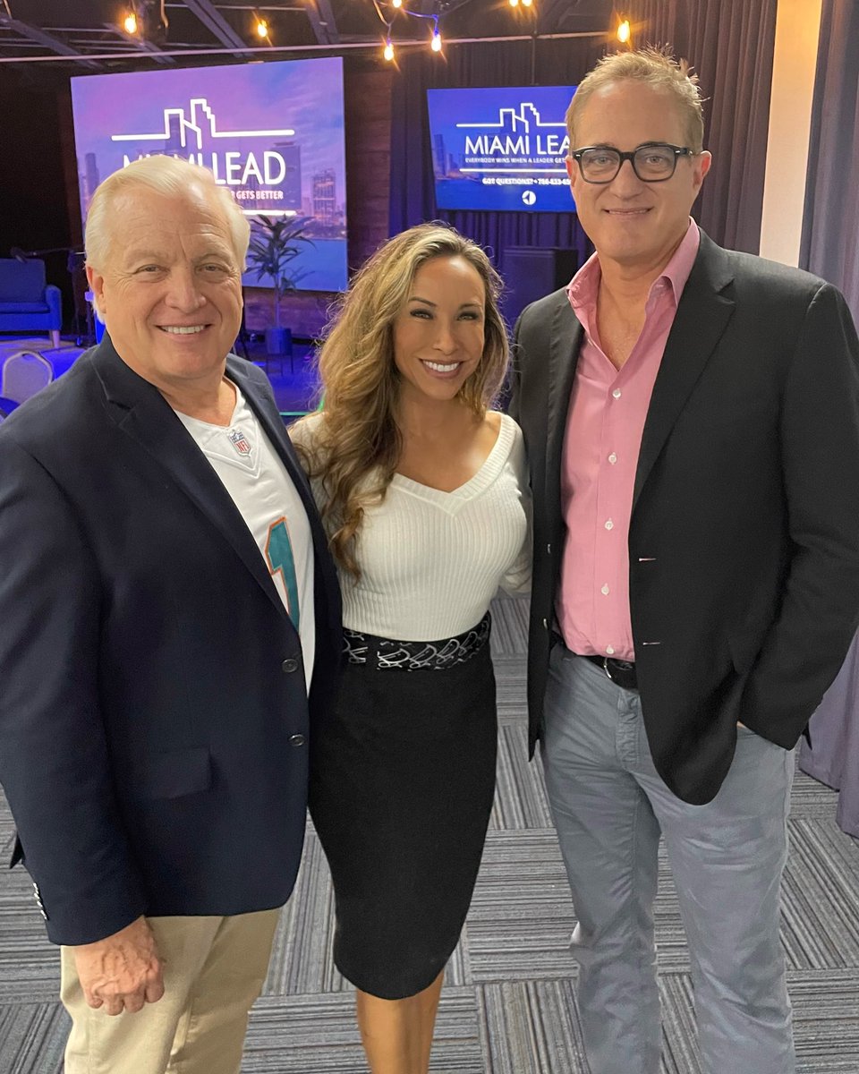 🏈Kicking off a new season of #miamilead with <a href="/MiamiDolphins/">Miami Dolphins</a> CEO, <a href="/TomGarfinkel/">Tom Garfinkel</a> &amp; <a href="/ChristJourney/">Christ Journey</a>’s <a href="/pastorbillwhite/">Bill White</a> #EverybodyWins