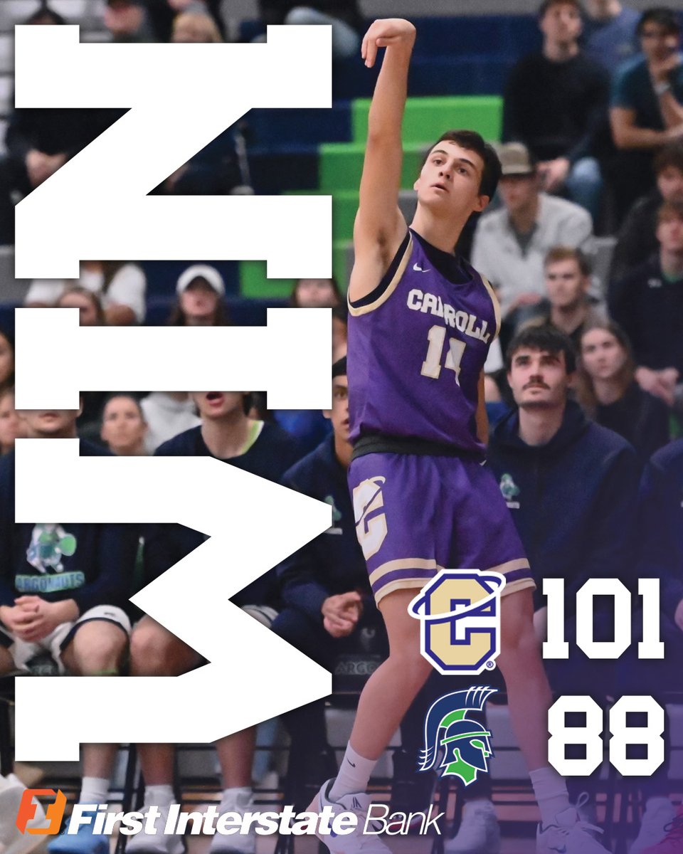 Carroll Athletics (@ccsaints) on Twitter photo πππ
A pair of ππ₯ππ¦ππ ππ‘ lead the way to a big time road win in Great Falls!
Check out tonight's First Interstate Bank Scoreboard!
#MarchOn | <a href="/CCSAINTSMBB/">Carroll College Men's Basketball</a> πππ
A pair of ππ₯ππ¦ππ ππ‘ lead the way to a big time road win in Great Falls!
Check out tonight's First Interstate Bank Scoreboard!
#MarchOn | <a href="/CCSAINTSMBB/">Carroll College Men's Basketball</a>