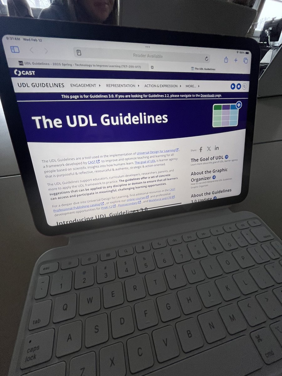 learning about the UDL guidelines so all my future students feels included🫶 #teachingcoyotes