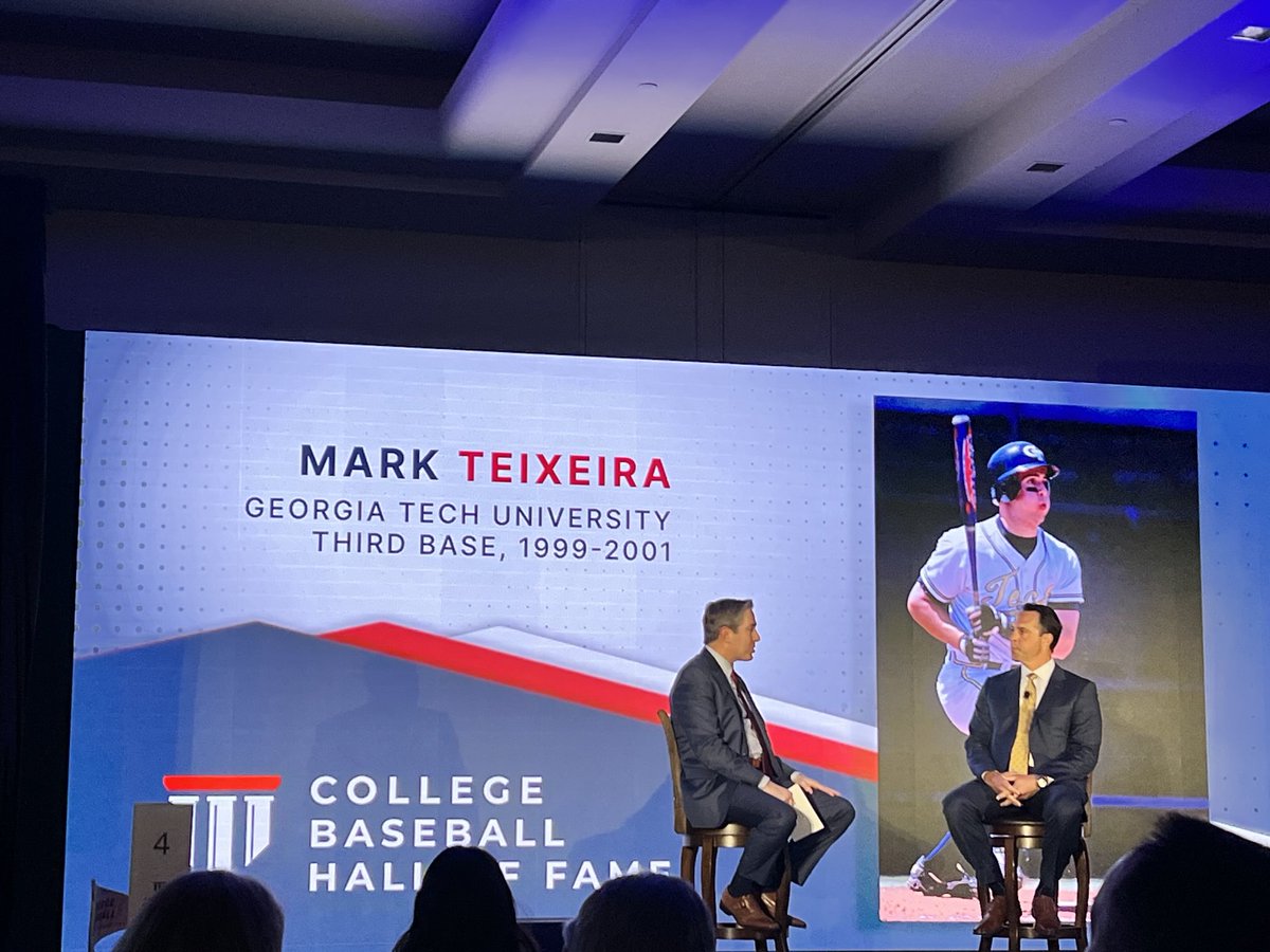J Batt (@gtbattman) on Twitter photo Congratulations to β¦<a href="/teixeiramark25/">Mark Teixeira</a>β© on his induction into the College Baseball Hall of Fame tonight, honoring his stellar β¦<a href="/GTBaseball/">Georgia Tech Baseball</a>β© career! π
We will be sure the permanent plaque reads Georgia Institute of Technology! π Congratulations to β¦<a href="/teixeiramark25/">Mark Teixeira</a>β© on his induction into the College Baseball Hall of Fame tonight, honoring his stellar β¦<a href="/GTBaseball/">Georgia Tech Baseball</a>β© career! π
We will be sure the permanent plaque reads Georgia Institute of Technology! π