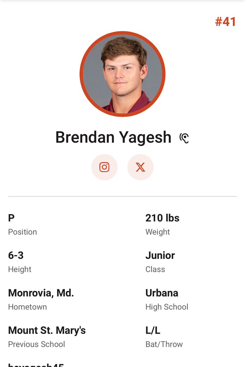 urbanabaseball's tweet photo. Good luck to our Hawk alum as they open up their 2025 season this weekend 

Gavin Allanach ➡️ Roanoke College
Parker Bell ➡️ Delgado Comm. College
Eli DeRossi ➡️ Mount St May’s
Keegan Johnson ➡️ Ball St. 
Brendan Yagesh ➡️ Virginia Tech
@FrederickSports @FCPSAthletics https://t.co/BaJEVGaozF