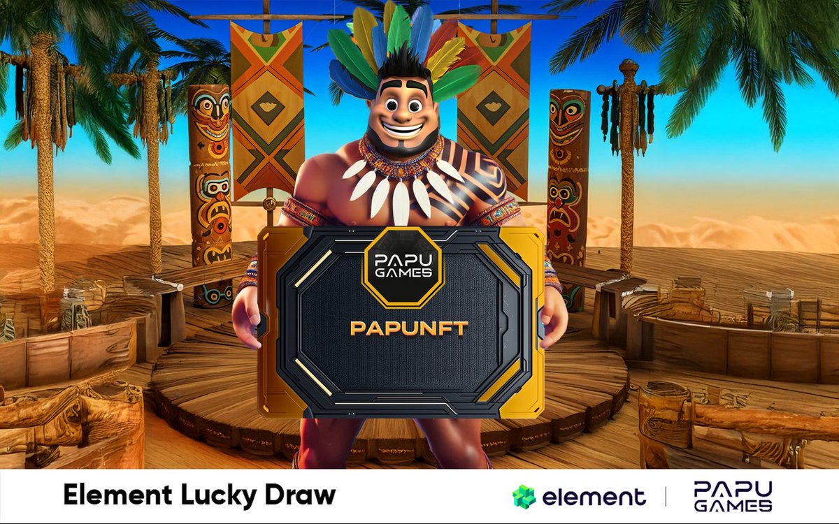 ✨Element Lucky Draw✨

💎Ready for the first event of the Year of the Snake? 🎮We’ve teamed up with PAPU Games to give away 250 WL spots for PAPUNFT! @PapuNextGen 🎉

🗓️ Time: Feb. 14 - Feb. 17, 15:00 HKT
🔗 Link: element.market/launchpad/even…

#BNBChain #Giveaway #NFT