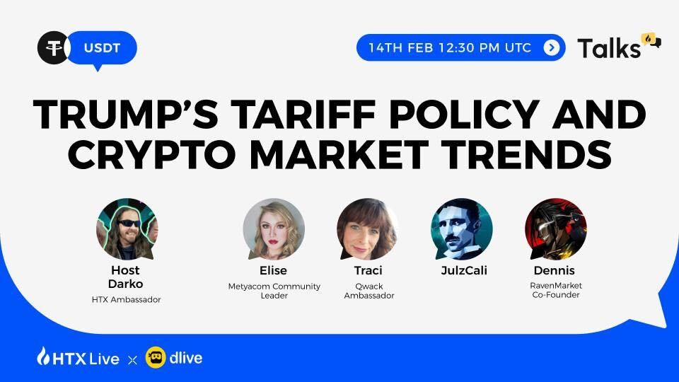 HTX_Global's tweet image. 🪂🪂Tariffs, Crypto &amp;amp; Airdrops! 

Trump’s tariff policy is shaking things up—what does it mean for crypto? Join our expert panel

BONUS: Airdrop red packets are up for grabs! 
Feb 14 | 12:30 PM UTC @HTX_Live

Click Here: htx.com/en-us/live/det…