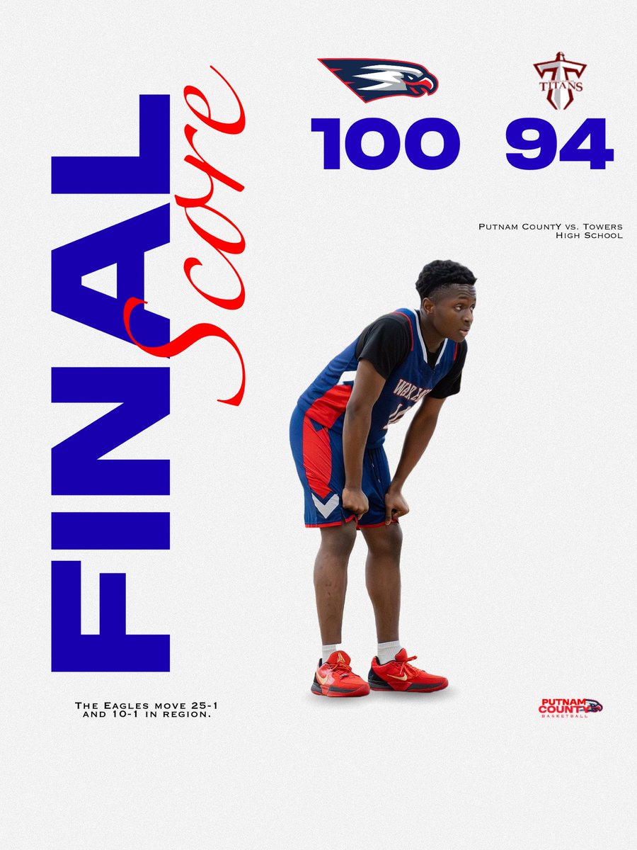 PUTNAM COUNTY BOYS BASKETBALL (@putnamboys) on Twitter photo War Eagles win in double Overtime and move to the region championship !!!
<a href="/GreeneJmari/">J’Mari Greene</a> 36 points
<a href="/TamaudWoodson1/">Tamaud Woodson</a> 28 points
<a href="/Jayylennjames4/">Jaylen Nelson</a> 10 points
<a href="/ShamarMcclendon/">ShamarMcClendon</a> 10 points
WDE 🦅🦅 War Eagles win in double Overtime and move to the region championship !!!
<a href="/GreeneJmari/">J’Mari Greene</a> 36 points
<a href="/TamaudWoodson1/">Tamaud Woodson</a> 28 points
<a href="/Jayylennjames4/">Jaylen Nelson</a> 10 points
<a href="/ShamarMcclendon/">ShamarMcClendon</a> 10 points
WDE 🦅🦅