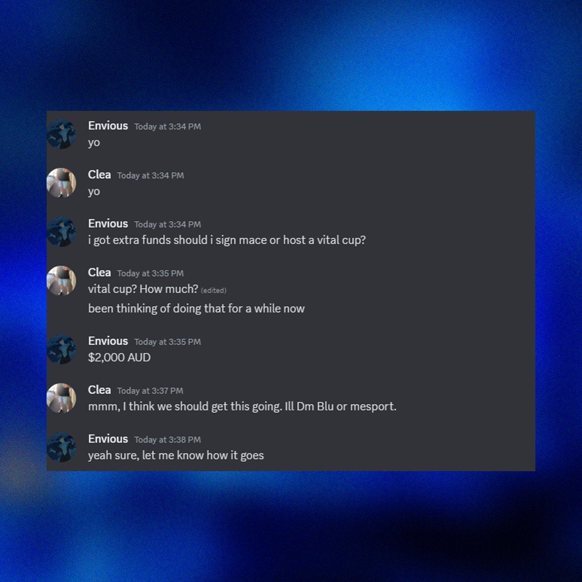 OCENews_'s tweet image. Armour Esports is planning to host a $2,000 Vital OCE Tournament