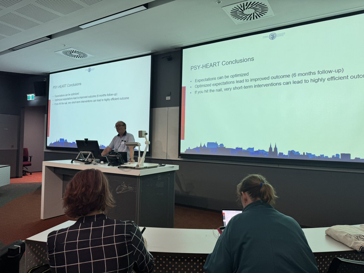 Louise Sharpe (@lsharpeusyd) on Twitter photo Prof Winfried Rief with final keynote of our <a href="/PlaceboSydney/">Sydney Placebo Lab</a> symposium <a href="/Sydney_Uni/">University of Sydney</a>.
Incredible very brief intervention targeting expectations post-surgery in people prior to cardiac surgery - improved disability, QoL and mental health six months later.
#Placebo in practice Prof Winfried Rief with final keynote of our <a href="/PlaceboSydney/">Sydney Placebo Lab</a> symposium <a href="/Sydney_Uni/">University of Sydney</a>.
Incredible very brief intervention targeting expectations post-surgery in people prior to cardiac surgery - improved disability, QoL and mental health six months later.
#Placebo in practice