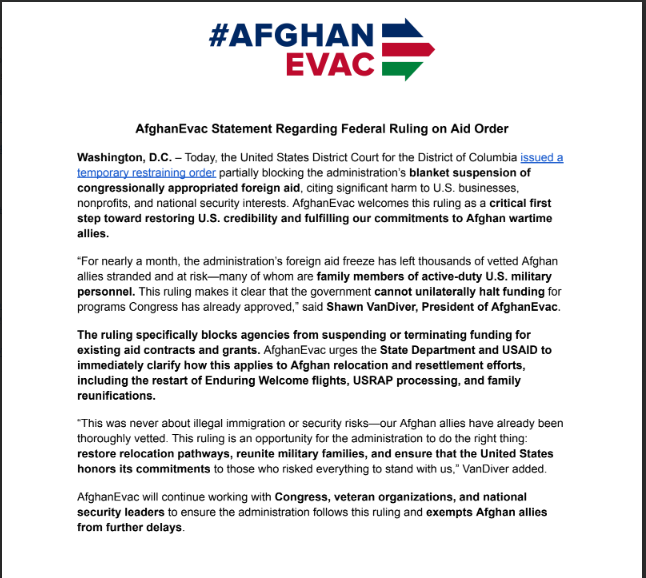Our statement on tonight's ruling. 

We will continue to keep you informed as we learn more. 

Please feel free to share.