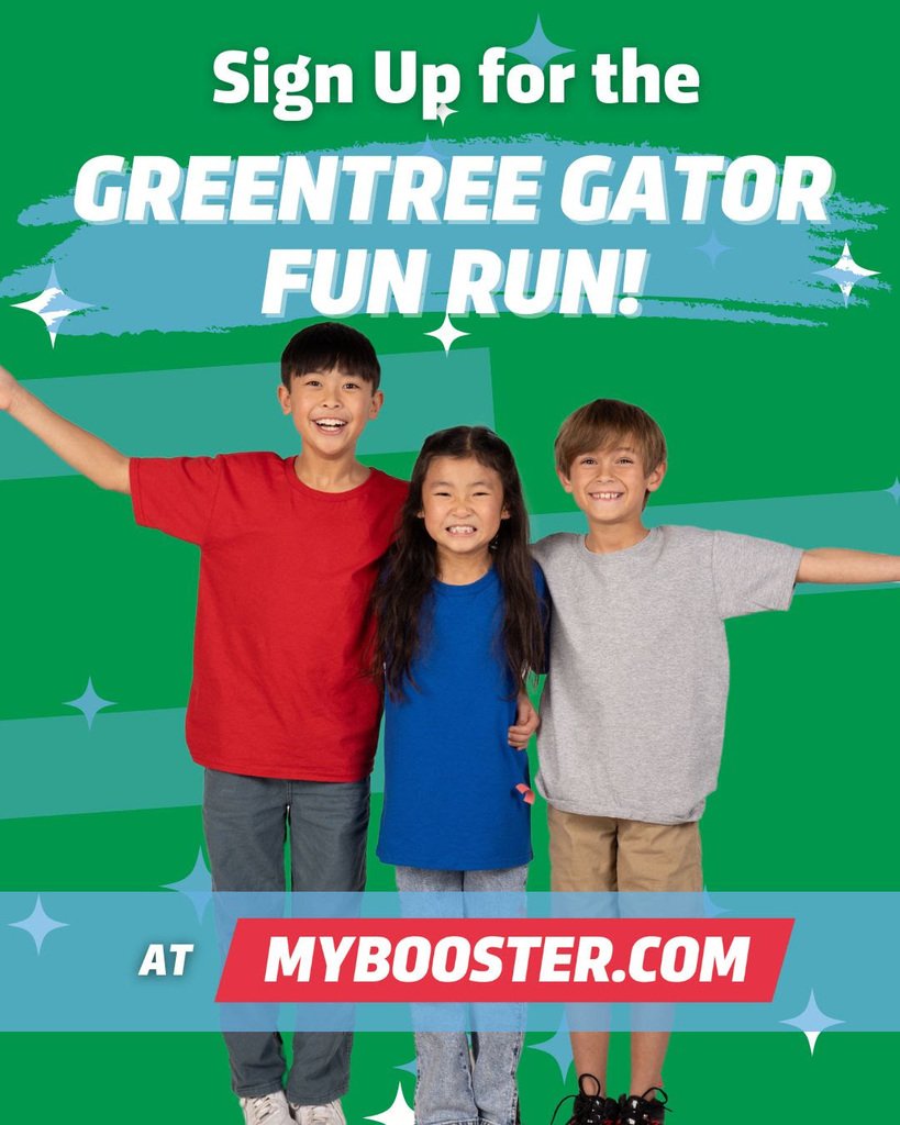 We’re only ONE week away from kicking off our Greentree Gator Fun Run fundraiser! We’re looking forward to having fun and building community together to reach our fundraising goals.