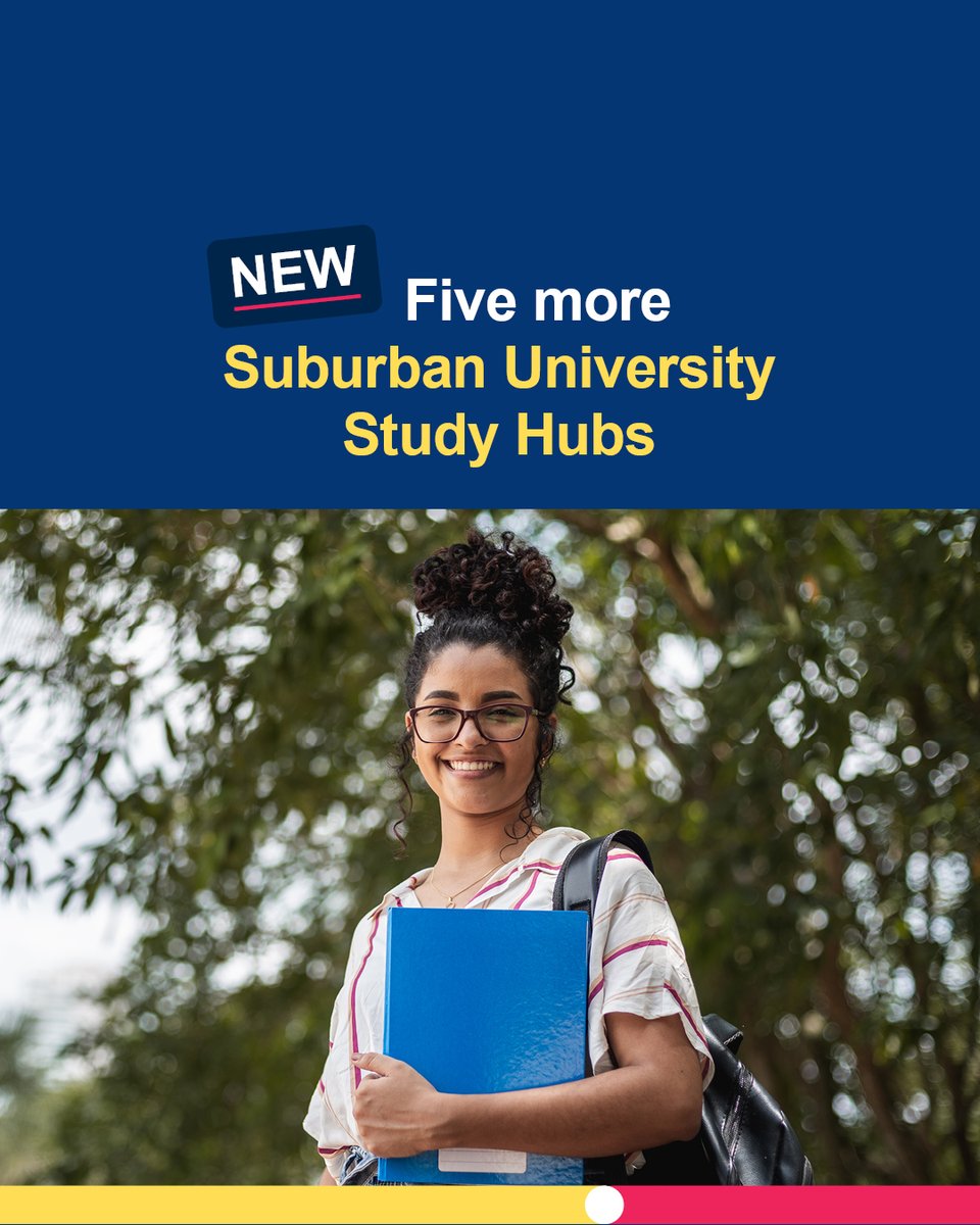 An additional five Suburban University Study Hubs will be opening soon in Brisbane and Sydney. 

Learn more: srkr.io/6010k48