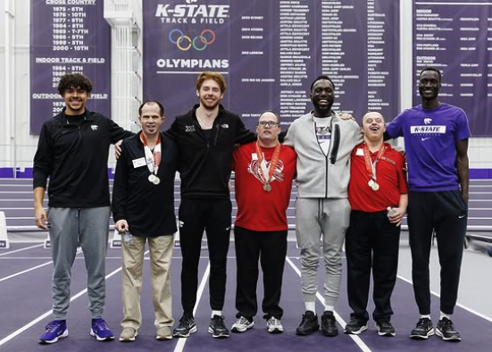 HeartstringsCF's tweet photo. 🏃‍♂️ Exciting Day at K-State! 3 of our employees had an unforgettable time at the K-State Track team coaches &amp; Olympians! A huge thank you to everyone at the Cliff Rovelto Indoor Track for welcoming us &amp; sharing your passion for the sport! #KStateTrack #Olympians #TrackAndField https://t.co/MJ8H2ue8xZ