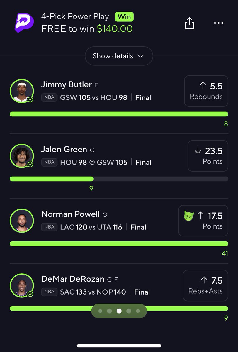 ChinoPlays2400's tweet photo. 3 days in a row cashing free plays ✅ 

Let’s get this All Star Break going 😈 https://t.co/PPq31d4Fxr