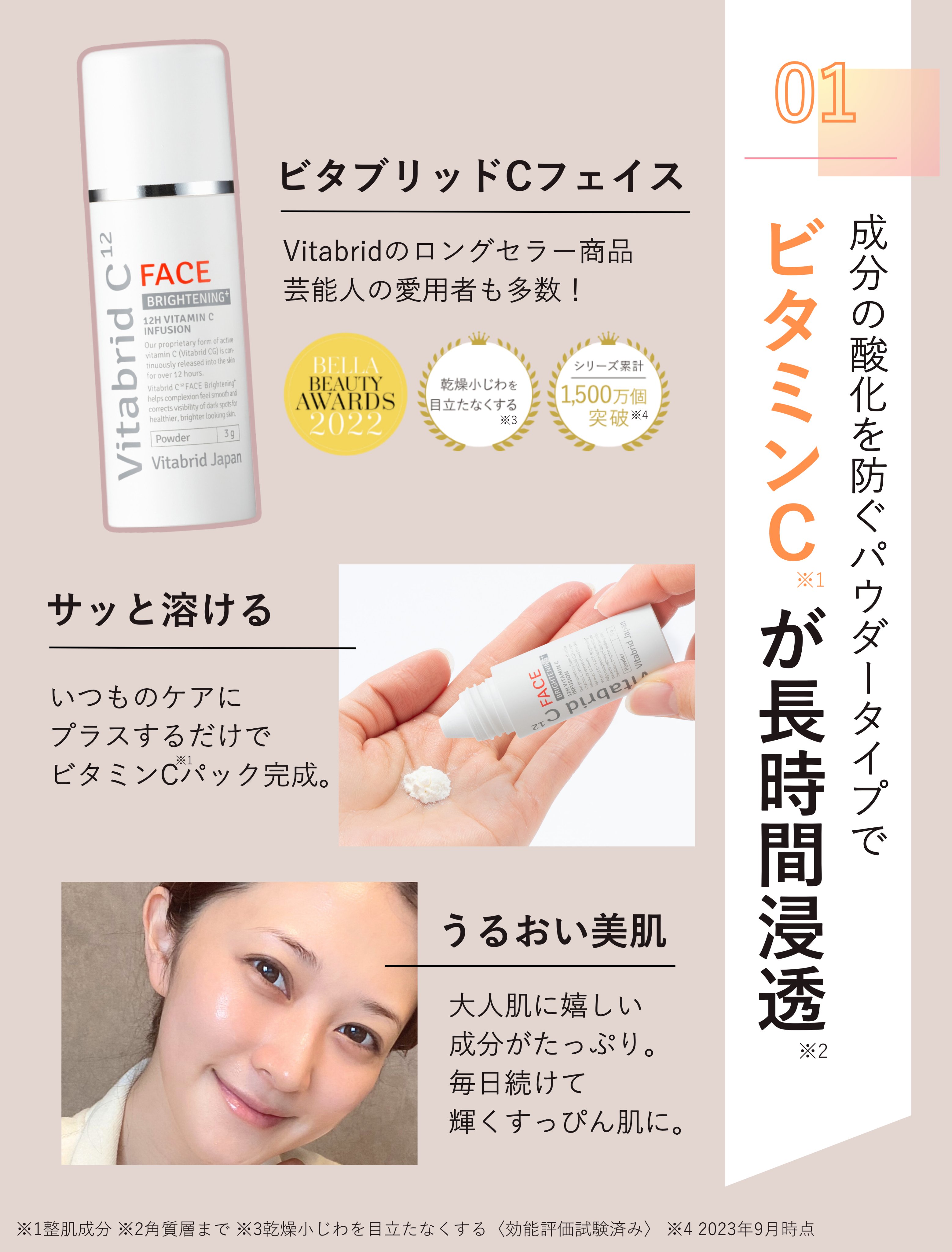 Vitabrid - ルックスターページ ビタブリッドCフェイス商品概要｜ビタブリッドジャパン公式サイト