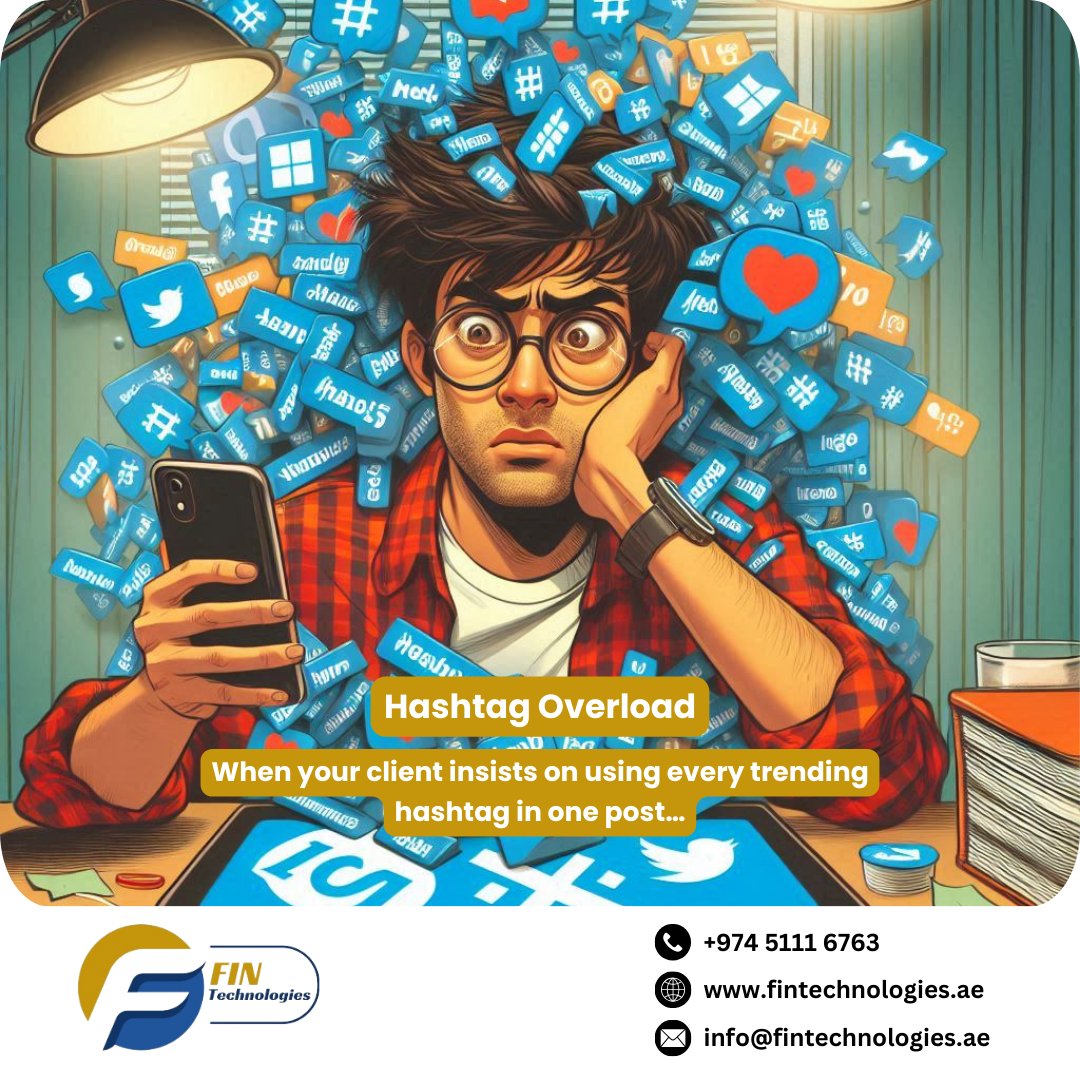 TechnologiesFin's tweet photo. Hashtag Overload
When your client insists on using every trending hashtag in one post…
https://t.co/RVNeOZiRMy
#fintech #financialservices #fintechstartup #techinthefinance #smartfinance #fintechnews #financialliteracy #FintechStartupChallenge #dohaqatar #memesocial https://t.co/jZ58xKbMbH