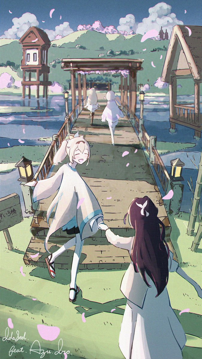 ida_studio_01's tweet photo. あずいろ橋
#いろはにも絵を
#AZKiART https://t.co/SdXhOdWS6R